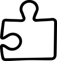 Illustration of a puzzle piece. vector