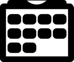 Flat style calendar icon. vector