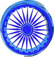 vector de azul ashok chakra.