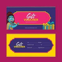 Social Media Gift Voucher In Two Options vector