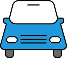 Front side view of a Car. vector