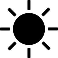 Isolated Sun for Energy source concept. vector