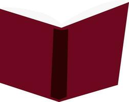 Flat illustration of an open book. vector