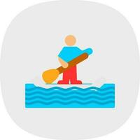 Paddle surf Vector Icon Design