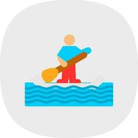 Paddle surf Vector Icon Design