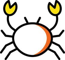 crab vector illustration on a background.Premium quality symbols.vector icons for concept and graphic design.