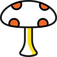 mushroom vector illustration on a background.Premium quality symbols.vector icons for concept and graphic design.