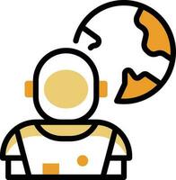 astronautic man vector illustration on a background.Premium quality symbols.vector icons for concept and graphic design.