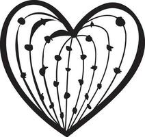 Hand drawn heart design. vector