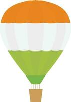 caliente aire globos en nacional bandera colores. vector