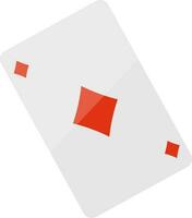ilustración de diamante jugando tarjeta. vector
