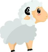 Cartoon character of a sheep. vector