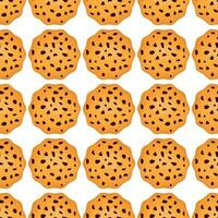 Pattern homemade cookie different taste in pastry biscuit vector
