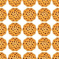 Pattern homemade cookie different taste in pastry biscuit vector