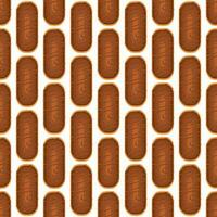 Pattern homemade cookie different taste in pastry biscuit vector
