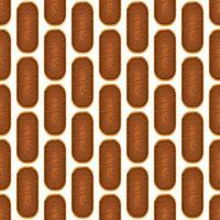 Pattern homemade cookie different taste in pastry biscuit vector