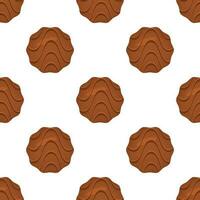 Pattern homemade cookie different taste in pastry biscuit vector