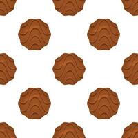 Pattern homemade cookie different taste in pastry biscuit vector