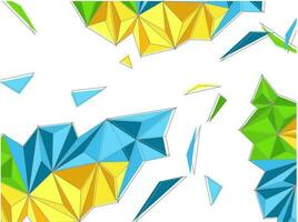 Colorful abstract polygonal elements design. vector
