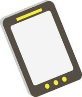 Flat illustration of a digital tablet. vector