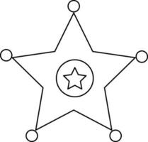 Vector star sign or symbol.