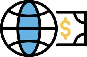 global pago vector ilustración en un fondo.premium calidad simbolos.vector íconos para concepto y gráfico diseño.