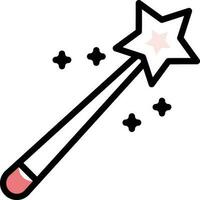 magic wand vector illustration on a background.Premium quality symbols.vector icons for concept and graphic design.