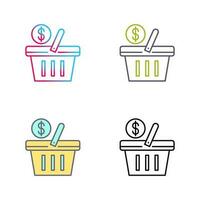 Shopping Basket Vector Icon