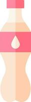 Drink Bottle Icon In Orange And Pink Color. vector