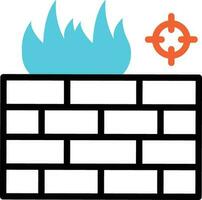 firewall vector illustration on a background.Premium quality symbols.vector icons for concept and graphic design.