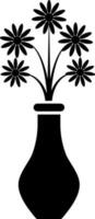 Vector sign or symbol of flower pot.