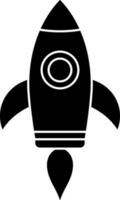 Isolated rocket icon for startup concept. vector