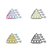 Pyramid Graph Vector Icon