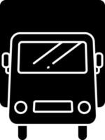 Front view of delivery truck icon or symbol. vector