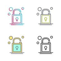 Open Lock Vector Icon