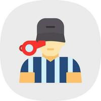 Referee Vector Icon Design