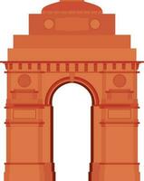 Illustration of India Gate. vector
