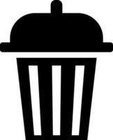 Isolated garbage icon in flat style vector