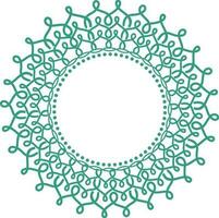 Decorative frame with floral elements. vector