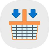 Shopping basket Vector Icon Design