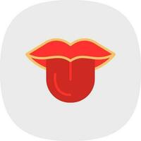 Tongue Vector Icon Design