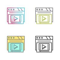 Video Player Vector Icon