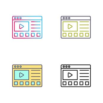 icono de vector de tutoriales en línea