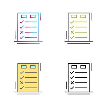 Today to Done CheckList Vector Icon