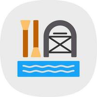 Rafting Vector Icon Design