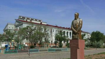 balkhash, Kazakistan - settembre 22, 2022 panoramico visualizzazioni di il città di balcascio nel Kazakistan video