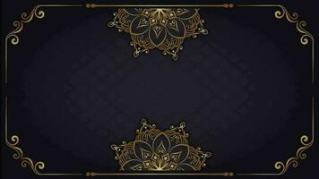 motion background, with golden mandala ornament video