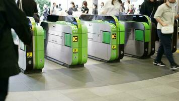 4K Train ticket Gate . video