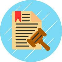 diseño de icono de vector de documento legal