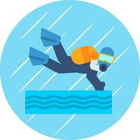 Scuba dive Vector Icon Design